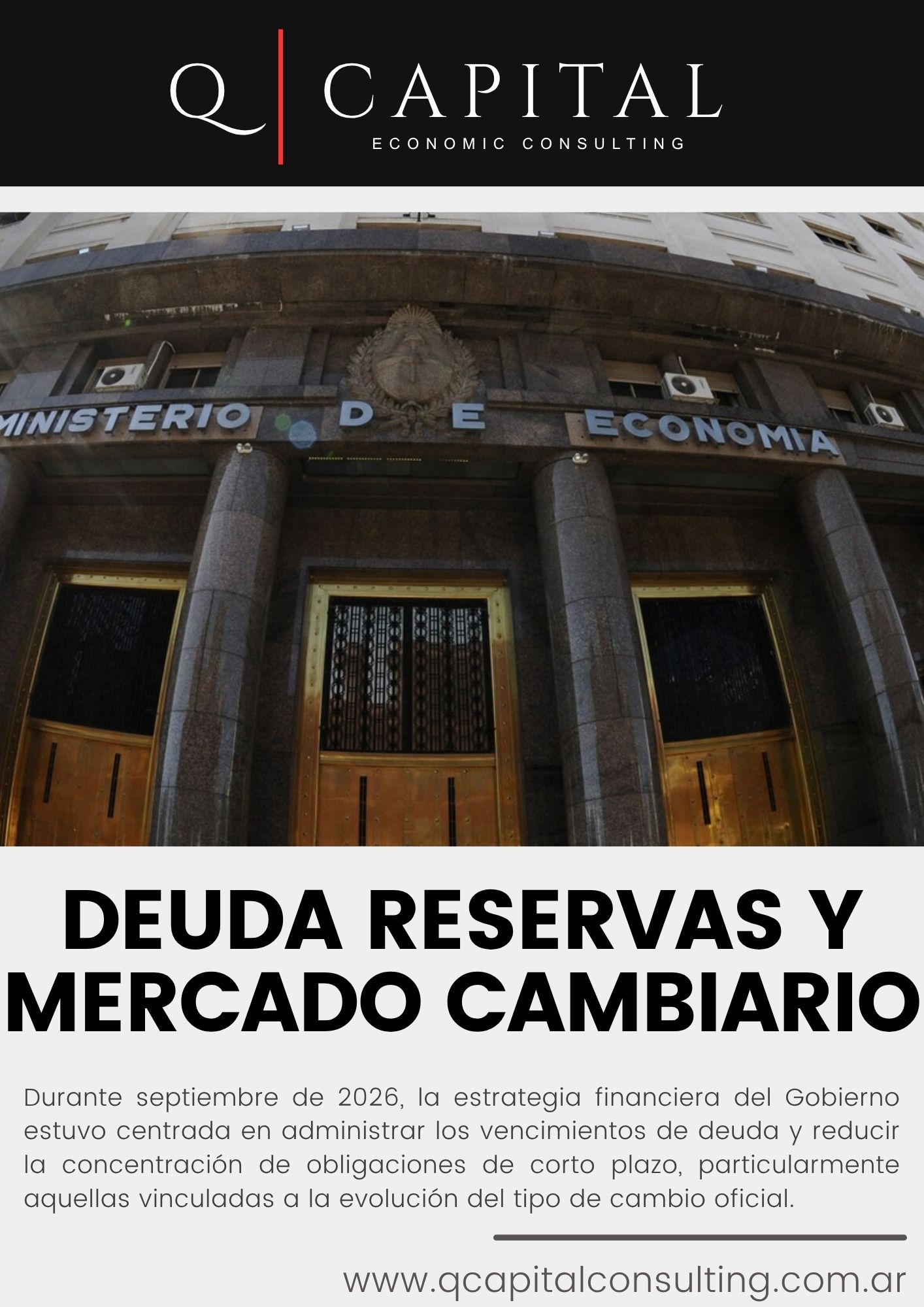 DEUDA, RESERVAS Y MERCADO CAMBIARIO
