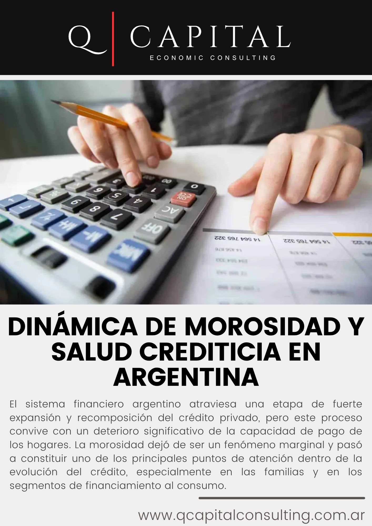 Dinámica de morosidad y salud crediticia argentina