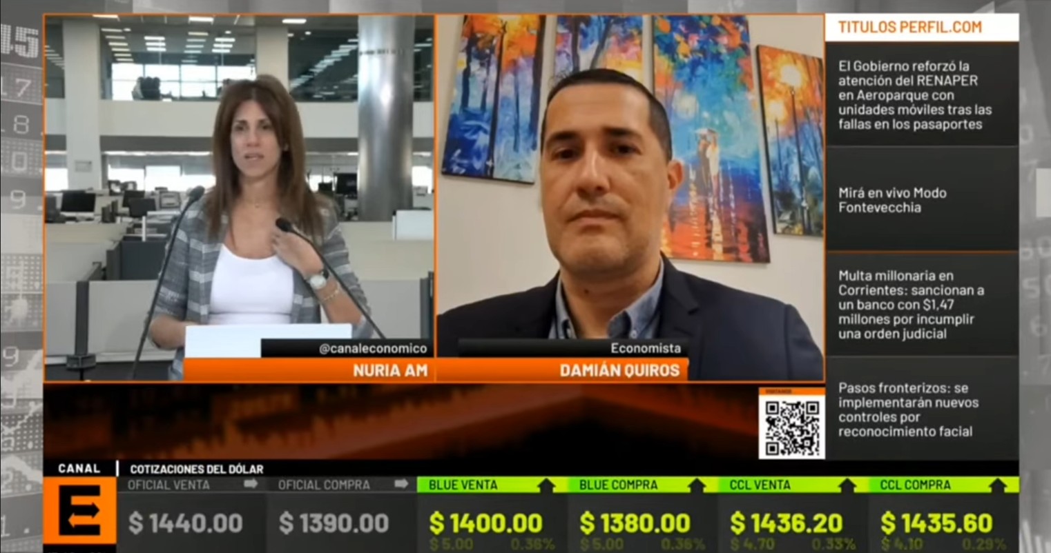 Argentina después de las elecciones ¿Se viene más dólar e inflación? Nota brindada a Canal E