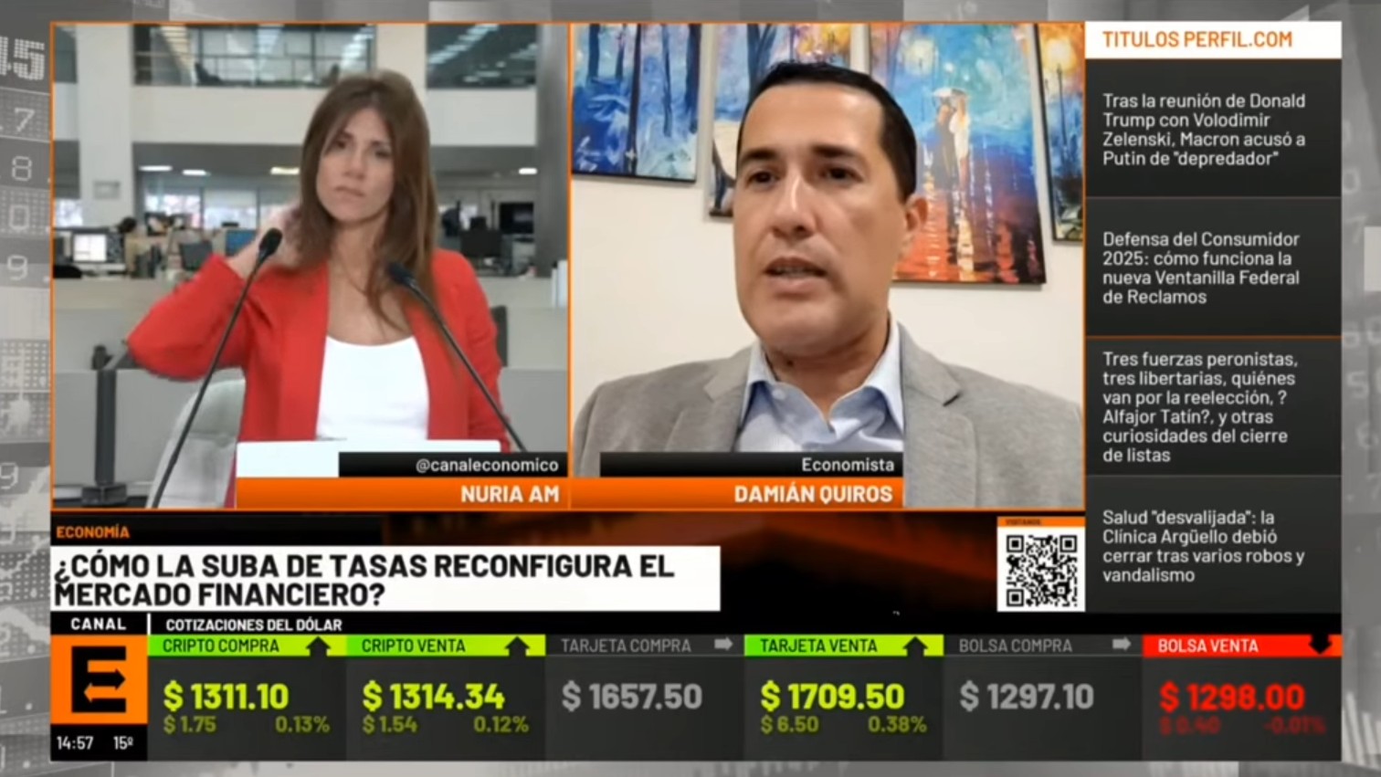 Suba de Tasas ¿Que pasa en la economía? Nota brindada a Canal E