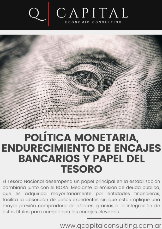 Política Monetaria, Endurecimiento de Encajes Bancarios y Papel del Tesoro