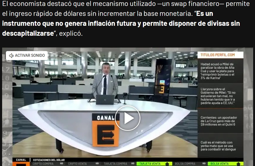 Nota Editorial Perfil - El salvataje no quiere decir que estamos salvados